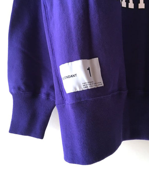 DESCENDANT/CRUSTER CREW NECK SWEATSHIRT 01 (PURPLE)