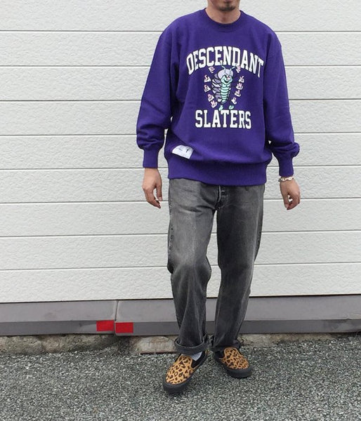 DESCENDANT/CRUSTER CREW NECK SWEATSHIRT 01 (PURPLE)