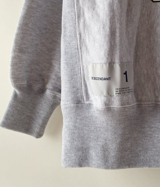 DESCENDANT/CRUSTER CREW NECK SWEATSHIRT 01 (GRAY)