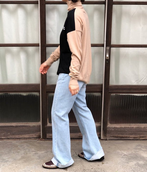 MM6 MAISON MARGIELA/FLARED DENIM PANTS(LIGHTBLUE)