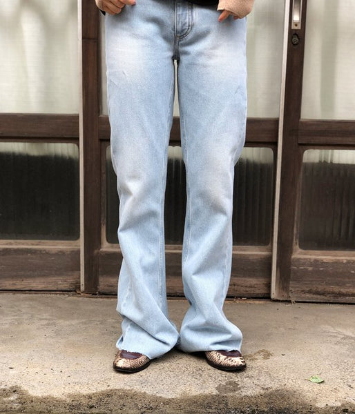 MM6 MAISON MARGIELA/FLARED DENIM PANTS(LIGHTBLUE)