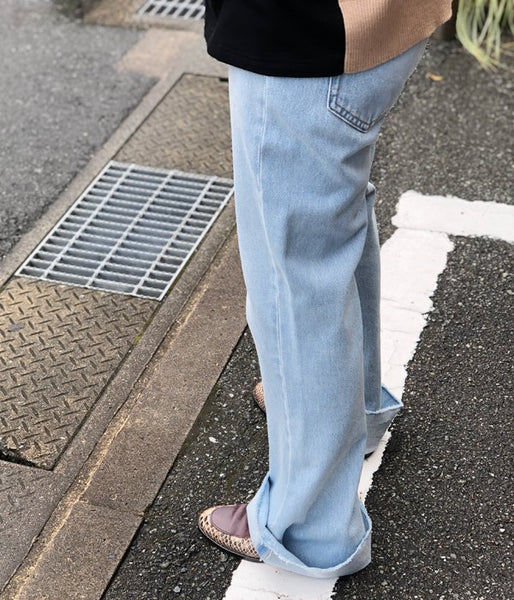 MM6 MAISON MARGIELA/FLARED DENIM PANTS(LIGHTBLUE)