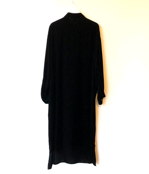 PHEENY/VELVET LONG SHIRT(BLACK)