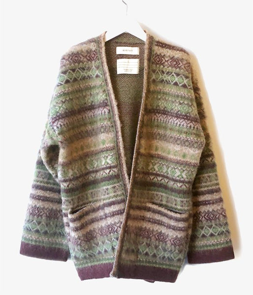 WRYHT/FAIR ISLE BELTED GAWN