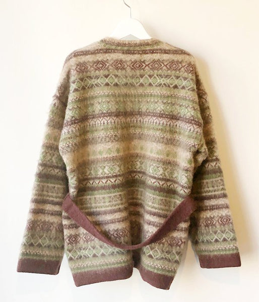 WRYHT/FAIR ISLE BELTED GAWN