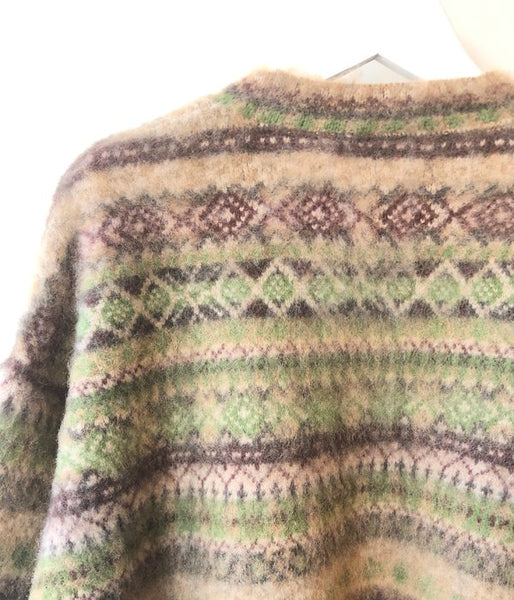 WRYHT/FAIR ISLE BELTED GAWN