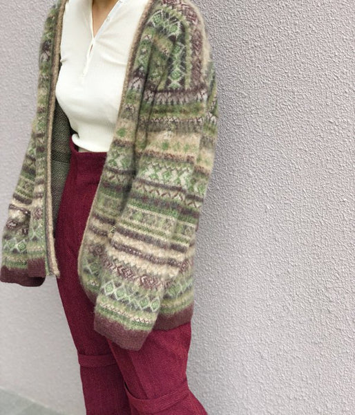 WRYHT/FAIR ISLE BELTED GAWN