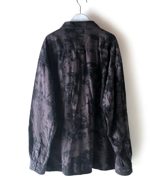 DESCENDANT/VANNING BLEECH LS SHIRT (PURPLE)