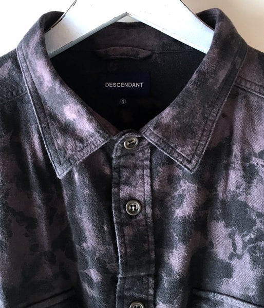 DESCENDANT/VANNING BLEECH LS SHIRT (PURPLE)