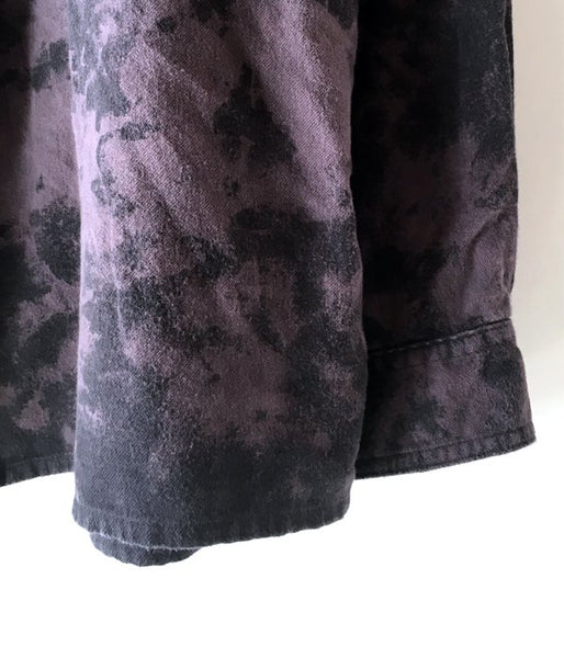 DESCENDANT/VANNING BLEECH LS SHIRT (PURPLE)