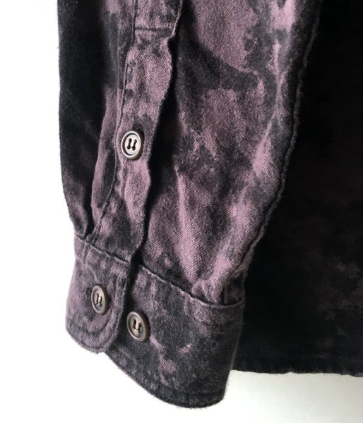 DESCENDANT/VANNING BLEECH LS SHIRT (PURPLE)