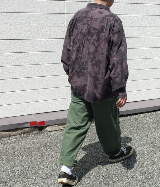 DESCENDANT/VANNING BLEECH LS SHIRT (PURPLE)
