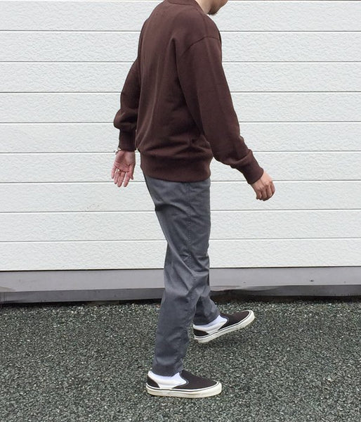 MHL./19AW LIGHT LOOPBACK COTTON CN MENS (BROWN)
