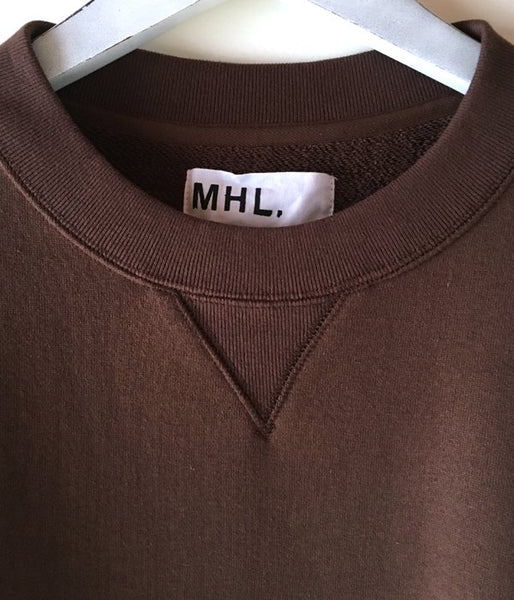 MHL./19AW LIGHT LOOPBACK COTTON CN WOMENS (BROWN)