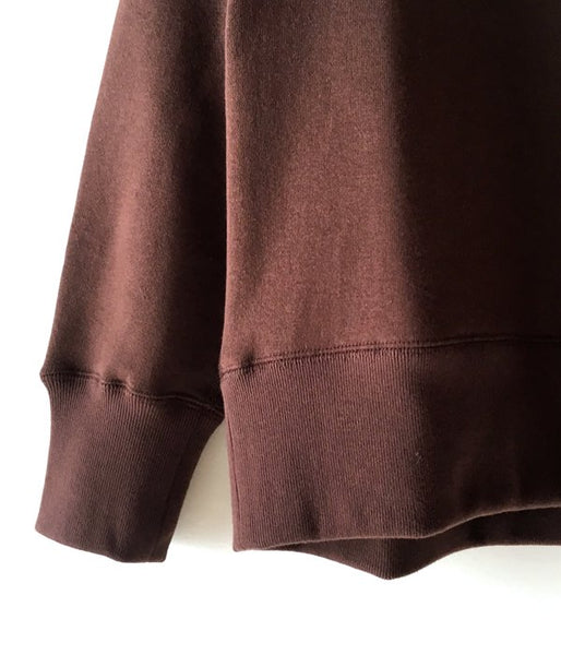MHL./19AW LIGHT LOOPBACK COTTON CN WOMENS (BROWN)