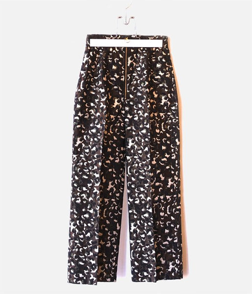PHEENY/LEOPARD JAQUARD HIGH WAIST SLACKS(LEOPARD)