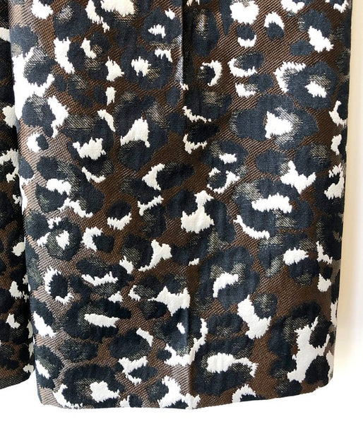 PHEENY/LEOPARD JAQUARD HIGH WAIST SLACKS(LEOPARD)