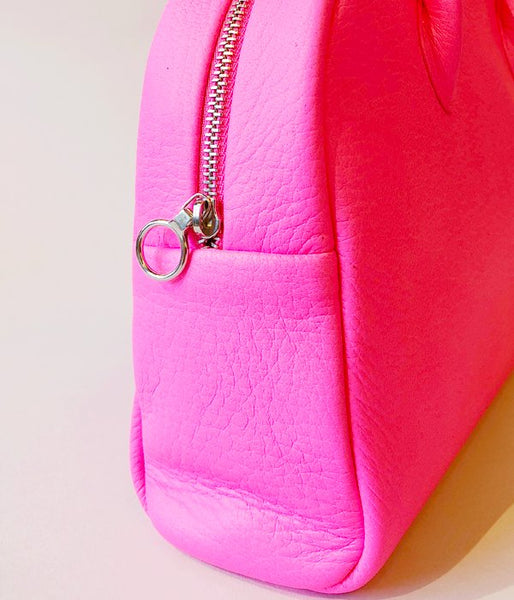 Aeta/DEER LEATHER BOSTON S in NEON COLOR(PINK)