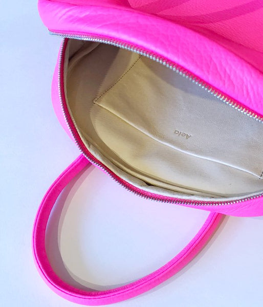 Aeta/DEER LEATHER BOSTON S in NEON COLOR(PINK)