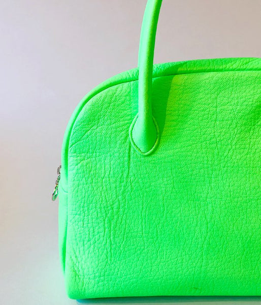 Aeta/DEER LEATHER BOSTON S in NEON COLOR(GREEN)