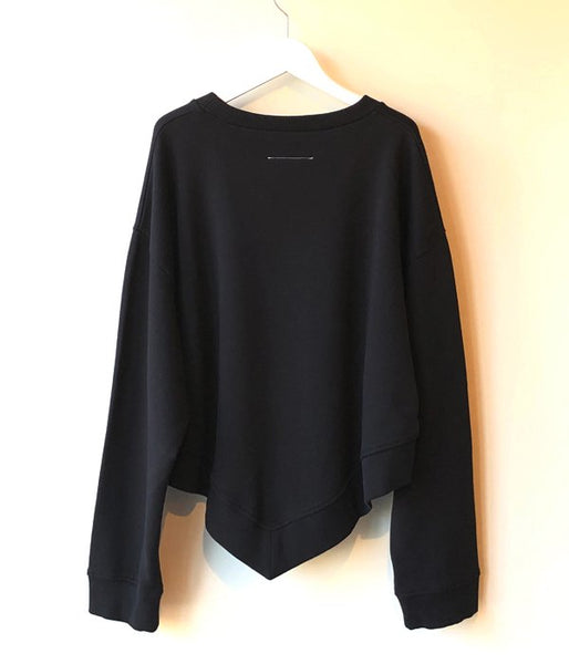 MM6 MAISON MARGIELA/COTTON SWEATSHIRT(BLACK)