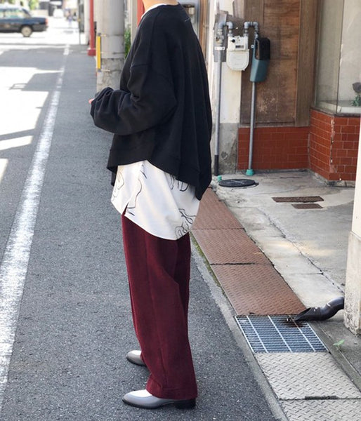 MM6 MAISON MARGIELA/COTTON SWEATSHIRT(BLACK)