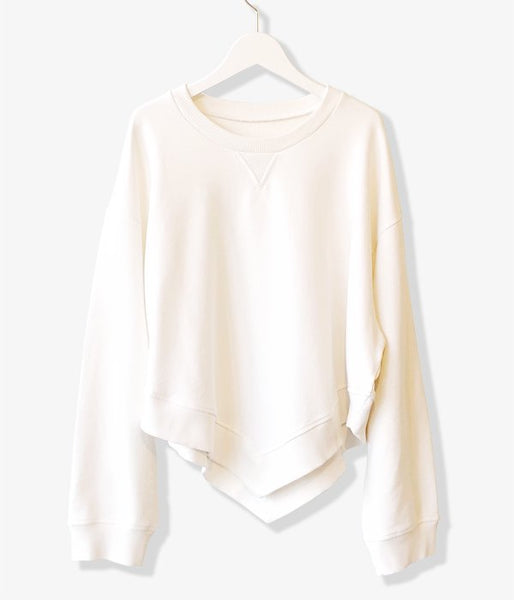 MM6 MAISON MARGIELA/COTTON SWEATSHIRT(WHITE)