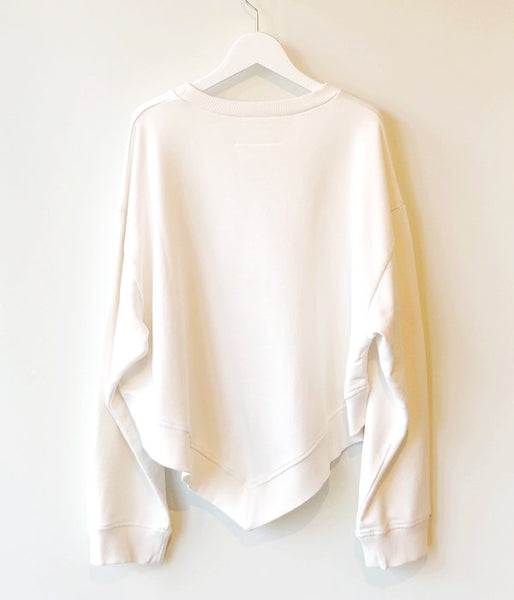 MM6 MAISON MARGIELA/COTTON SWEATSHIRT(WHITE)