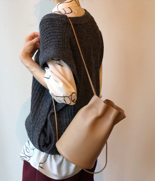 Aeta/PEBBLE GRAIN LEATHER BONSAC S (BEIGE)