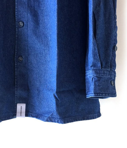 DESCENDANT/SPICOLI HOODED LS SHIRT (INDIGO)