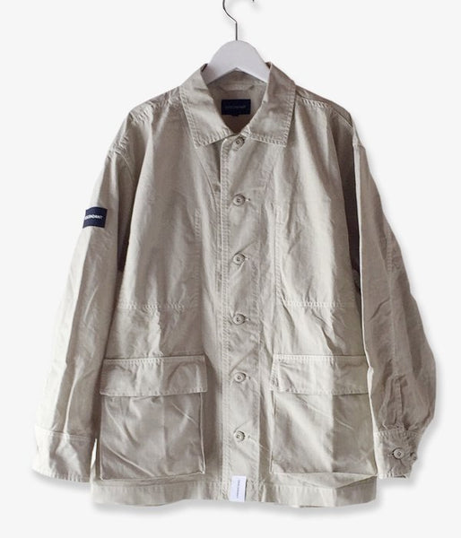 DESCENDANT/DWU RIPSTOP LS SHIRT (GREEN)