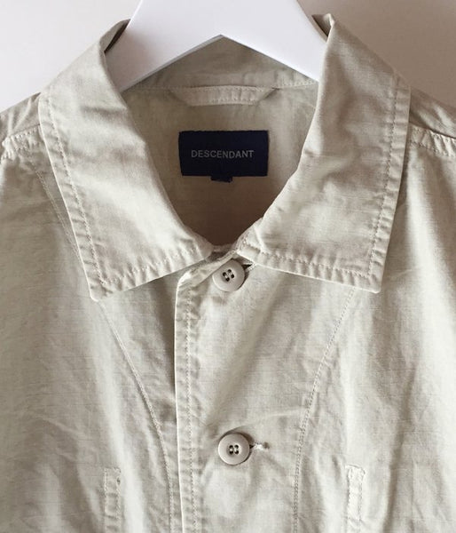 DESCENDANT/DWU RIPSTOP LS SHIRT (GREEN)