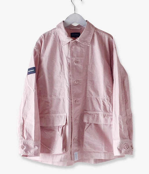 DESCENDANT/DWU RIPSTOP LS SHIRT (PINK)
