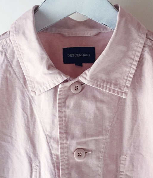 DESCENDANT/DWU RIPSTOP LS SHIRT (PINK)
