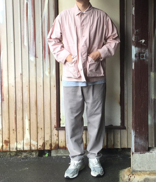 DESCENDANT/DWU RIPSTOP LS SHIRT (PINK)