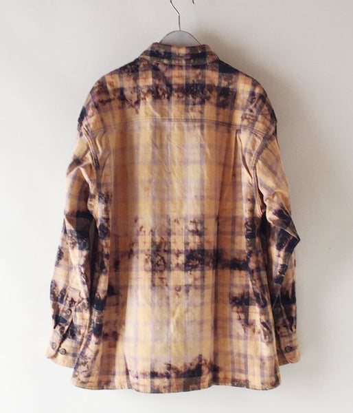 DESCENDANT/MOSS CHECK LS SHIRT (YELLOW)