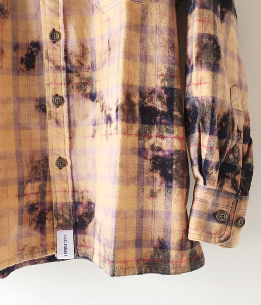 DESCENDANT/MOSS CHECK LS SHIRT (YELLOW)
