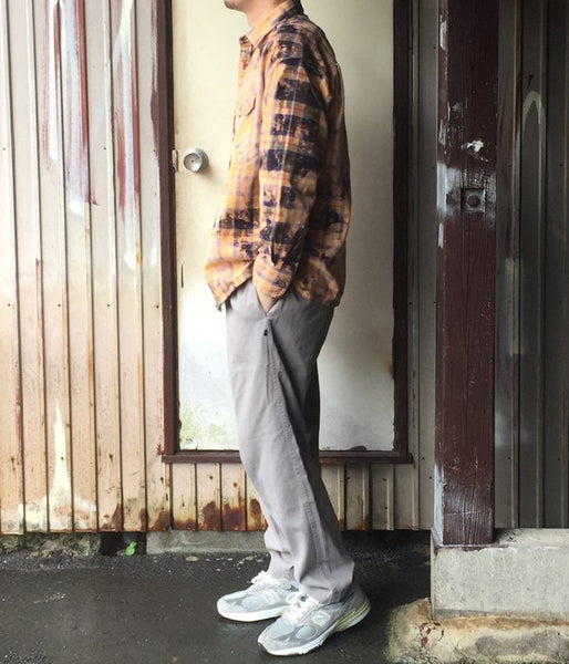 DESCENDANT/MOSS CHECK LS SHIRT (YELLOW)
