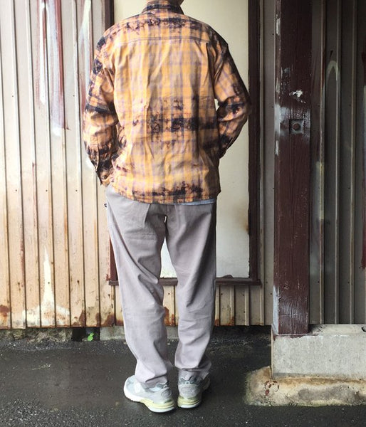 DESCENDANT/MOSS CHECK LS SHIRT (YELLOW)