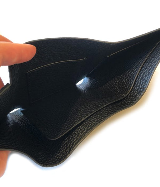 Aeta/PEBBLE GRAIN LEATHER WALLET TypeA (BLACK)
