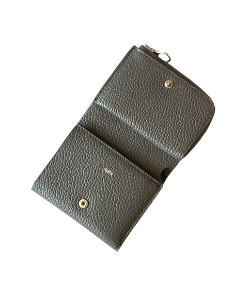 Aeta/PEBBLE GRAIN LEATHER WALLET TypeA (GRAY)