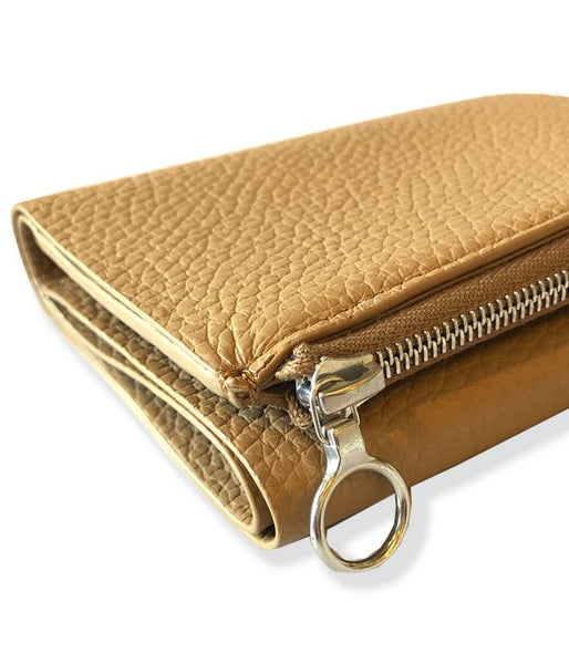 Aeta/PEBBLE GRAIN LEATHER WALLET TypeA (BEIGE)