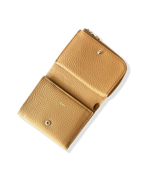 Aeta/PEBBLE GRAIN LEATHER WALLET TypeA (BEIGE)
