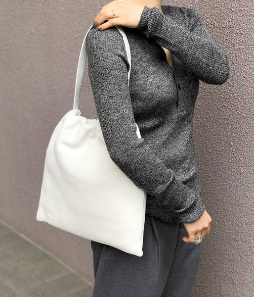 Aeta/DEER LEATHER SHOULDER M (WHITE)