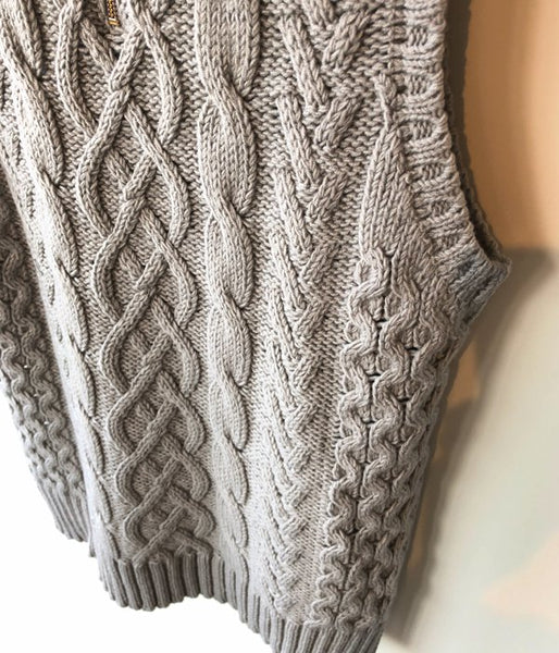 PHEENY/TILDEN KNIT BIG VEST(GRAY)