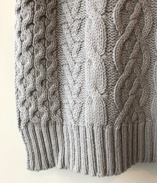 PHEENY/TILDEN KNIT BIG VEST(GRAY)