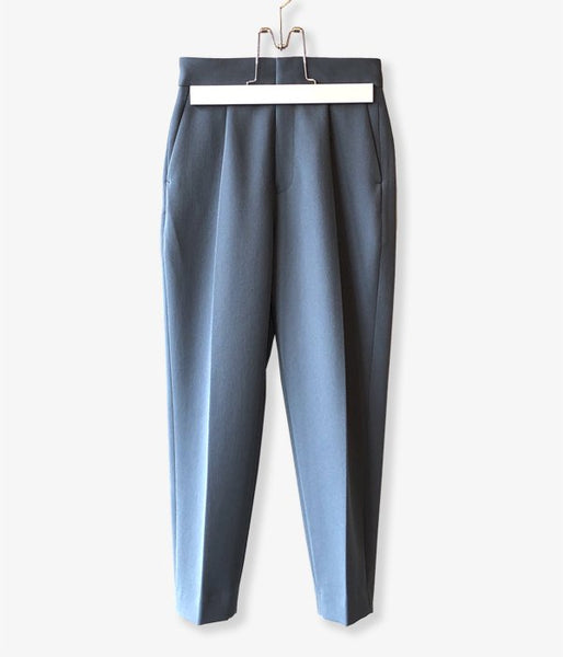 PHEENY/TWILL 1TUCK TAPERED SLACKS(BLUE)