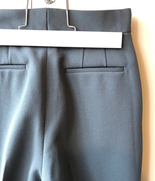 PHEENY/TWILL 1TUCK TAPERED SLACKS(BLUE)