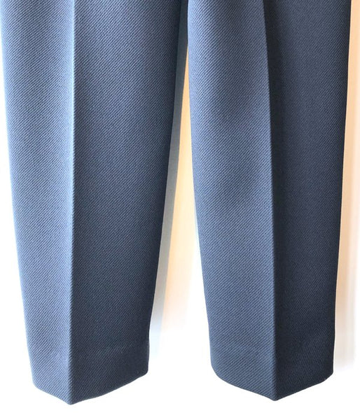 PHEENY/TWILL 1TUCK TAPERED SLACKS(BLUE)