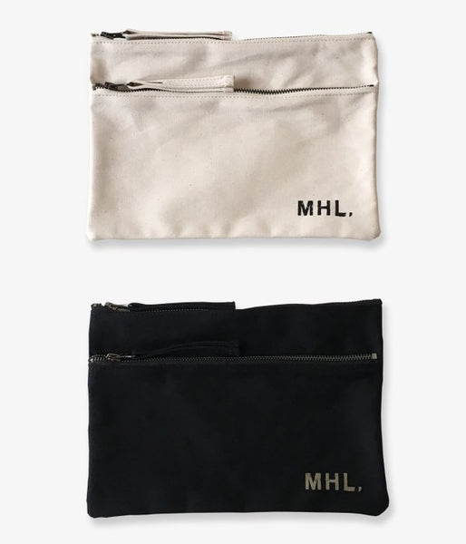 MHL./BASIC COTTON CANVAS POUCH (L)